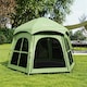 image 8 of Outsunny Pop Up Tent 3000mm Waterproof for 3-4 Person Green | Green | Green | 280 x 240 x 158 cm