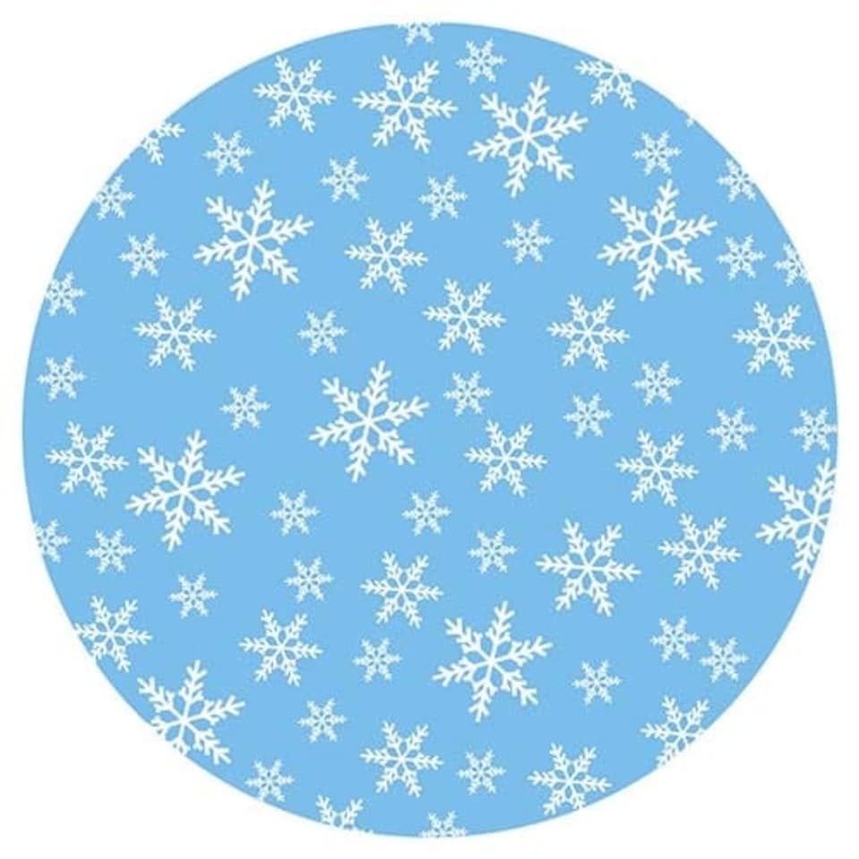 image 1 of Snowflake Christmas Paper Cupcake Cases - Pack of 75