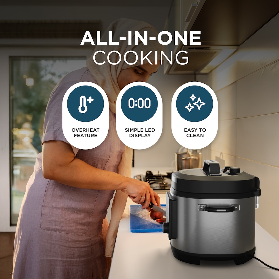 image 1 of DMD 23-in-1 Pressure Cooker 6L with Free Recipe Book
