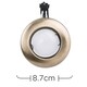 image 5 of ValueLights GU10 IP20 Spotlight Antique Gold Recessed Fixed Ceiling Downlight