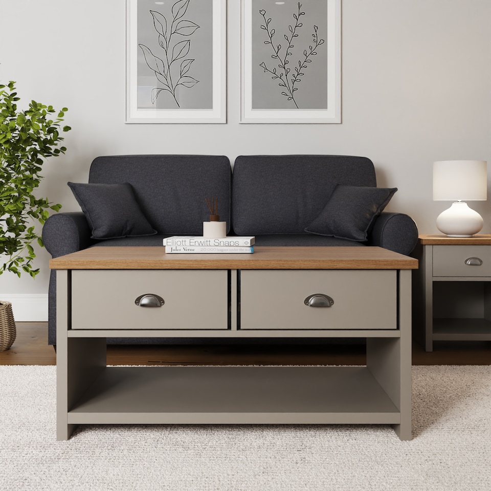 image 1 of Lancaster 2 Drawer Coffee Table