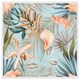 image 1 of Pink tropical flowers (Picture Frame) White | XS