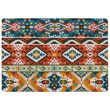 colorful pattern in tribal style (Rug) Multi | Large: 140x200cm