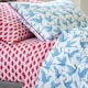 image 6 of Blue Family of Cranes Duvet Cover Set Blue Double Blue | Double