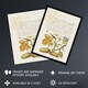 image 2 of Daffodil Flower and Oak Acorns Calligraphy Huge Wall Art Print 18X24 In