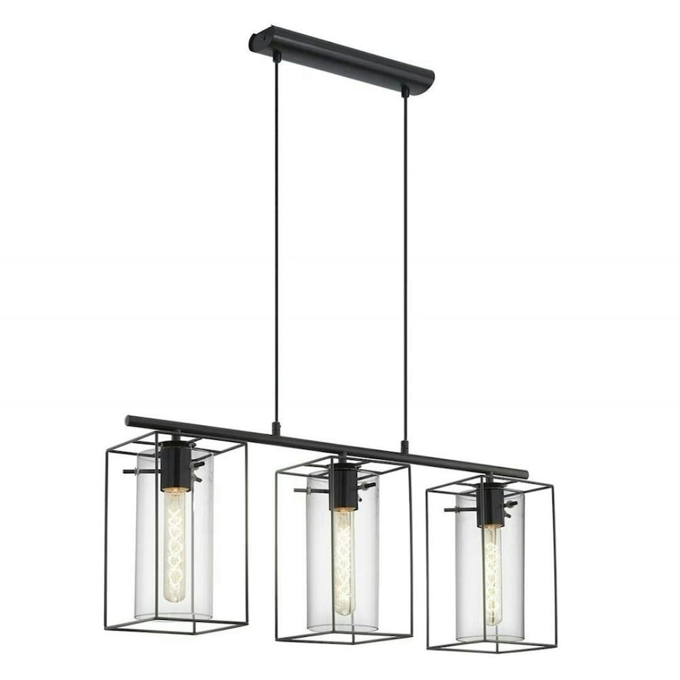 image 1 of Merton 3 Light Ceiling Light Black