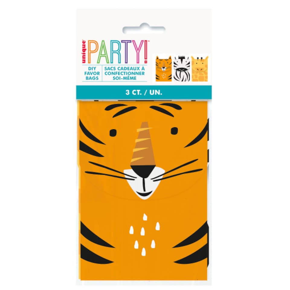 image 1 of Animal Safari Treat Bags - Pack of 3