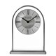image 1 of Wm.Widdop Chrome & Wood Veneer Mantle Clock Chrome | Brown