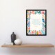 image 2 of Buddhist Mindfulness Quote Floral Buddha Meditation Framed Wall Art Print
