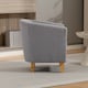 image 4 of Millie Fabric Accent Chair | Grey | Grey | One Size