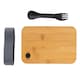 image 2 of XD Collection Bamboo Lunch Box - Black - 6cm x 19cm x 12cm