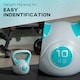 image 4 of SPORTNOW 2kg Kettlebell with Handle for Home Gym, Pink Grey Blue | 10