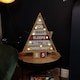 image 3 of 42cm Wooden Christmas Countdown Decoration with 10 Warm White LEDs