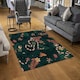 image 2 of Beautiful dark forest (Rug) Green | Small: 60x110cm