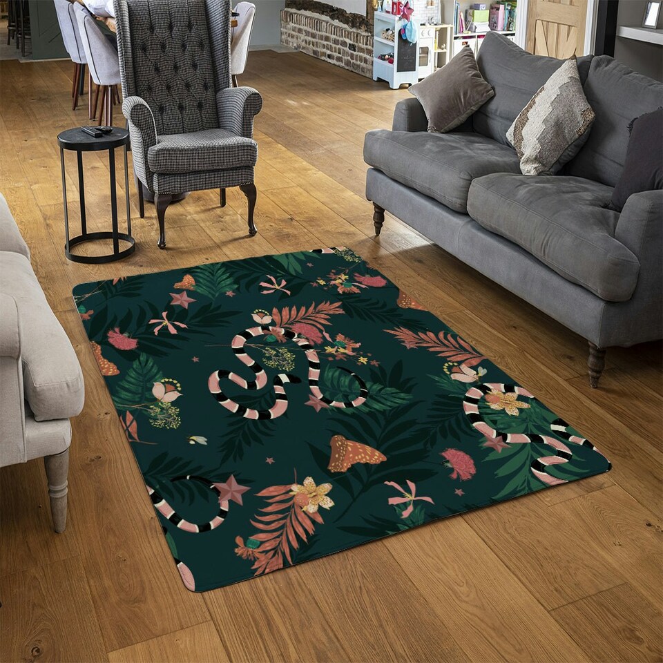 image 1 of Beautiful dark forest (Rug) Green | Small: 60x110cm