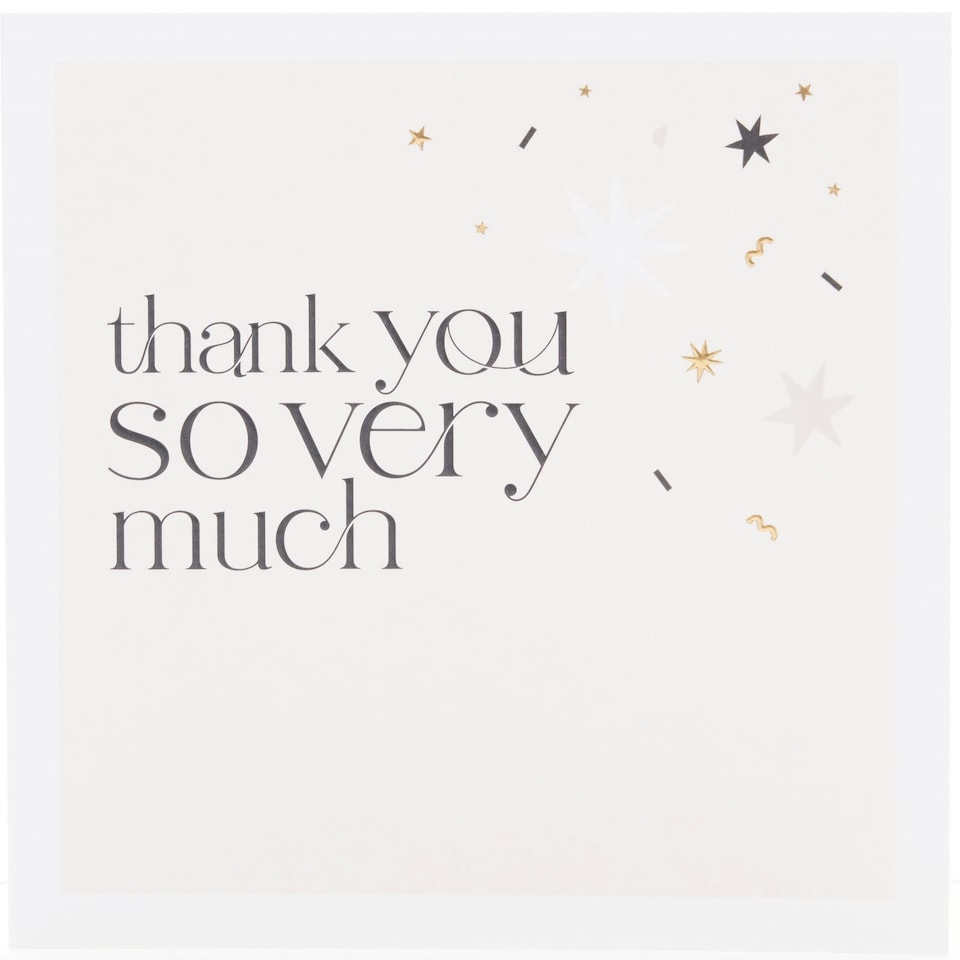 image 1 of Thank You Card - Stars