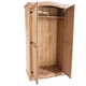 image 6 of Premium Corona 2 Door Wardrobe in Mexican Pine, Classic Design with Metal Hardware | Brown | Brown | One Size | 1