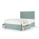 image 1 of Memory Maestro Memory Foam Duckegg Linen 2 Drawer Divan Set And Lona Headboard Small Single