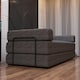 image 5 of Modern 3 Seater Sofa Bed Convertible Sofa to Bed Sherpa Fabric No Assembly Modern Living Room Furniture