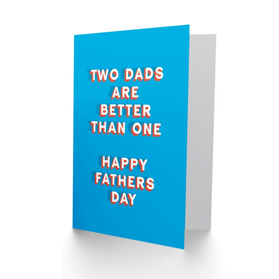 image 1 of Two Better Than One Fathers Day Dad Card