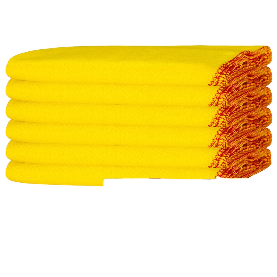 image 1 of K Collection Cotton Dusters (Pack of 6) | Yellow | Yellow | XL | 1