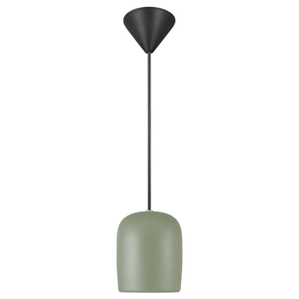 image 1 of Nordlux Notti Indoor Pendant Light Green Metal E27 Hand Blown Glass - Mains Powered, IP20