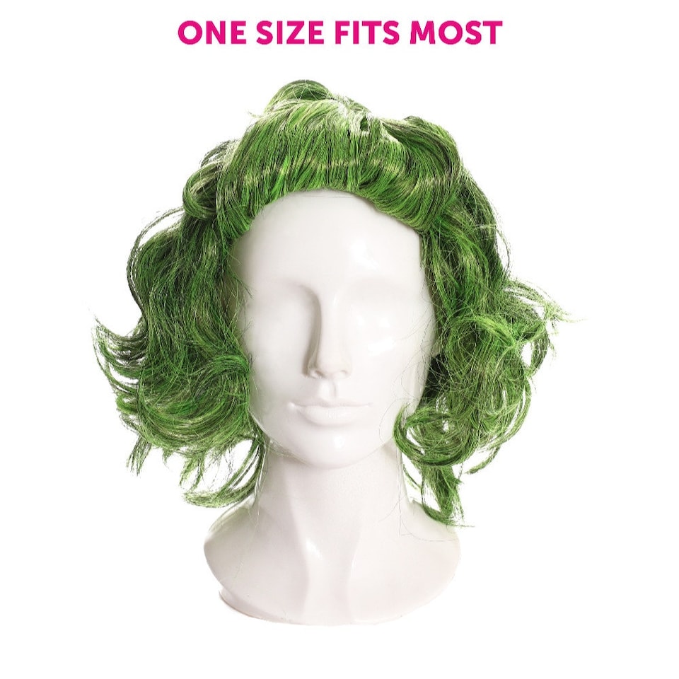 image 1 of Factory Worker Wig Green | One Size