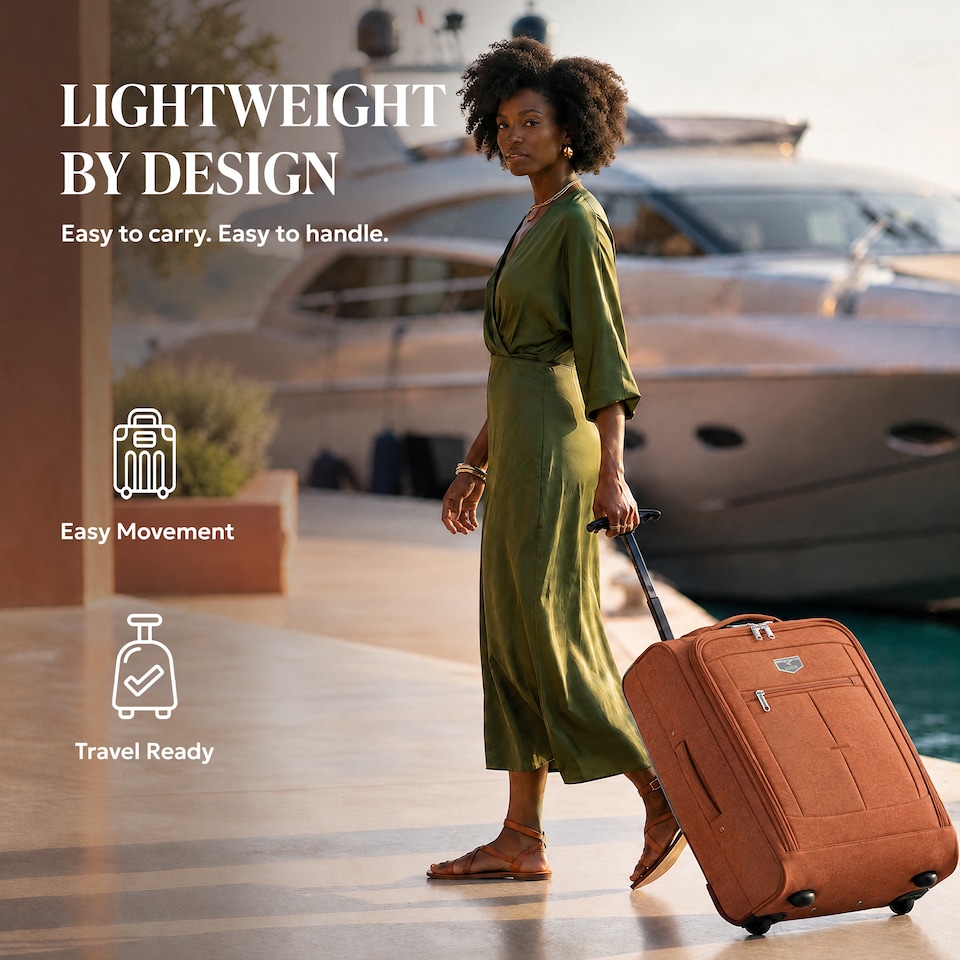 image 1 of Lugg Mars Soft Cabin Bag with Wheels 56x45x25cm for EasyJet Overhead Locker