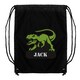 image 1 of Personalised Dinosaur Black Kit Bag Black
