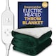 image 8 of Dreamcatcher Green Soft Microfleece & Sherpa Electric Blanket Heated Throw 160x120cm | Green | Green | One Size | 1