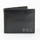image 1 of Personalised Script Font Leather Wallet Black
