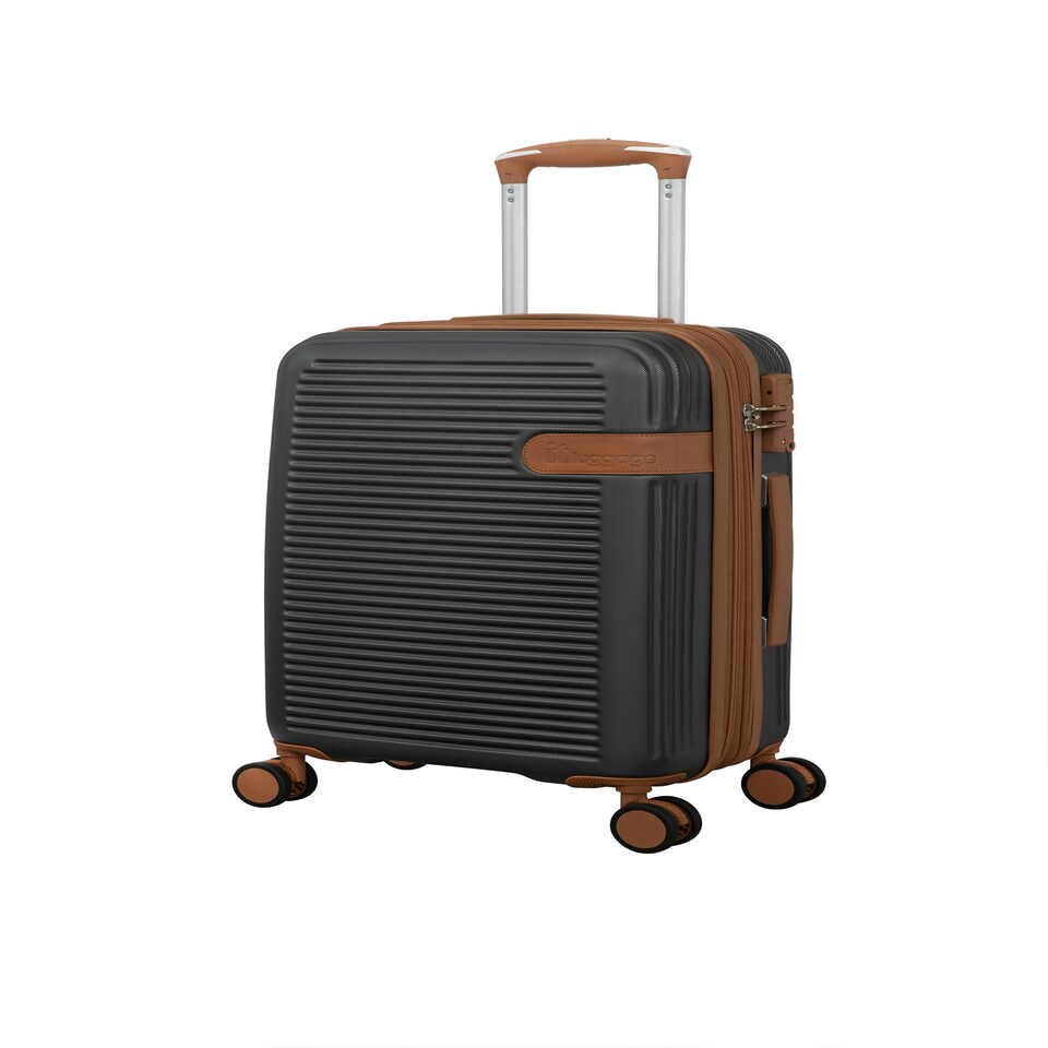 image 1 of IT Luggage Clarify Charcoal Cabin Suitcase with TSA Lock Grey | Cabin Bag