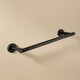 image 2 of Cosmic Wall Mounted Towel Rack with Matte Black Finish for Bathroom 31 cm