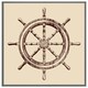 image 1 of Ship wheel (Picutre Frame) Grey | S