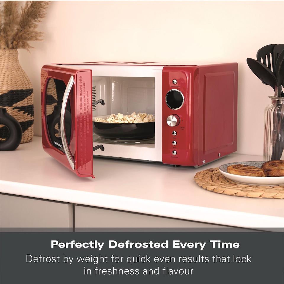 image 1 of Hamilton Beach 20L Retro Red Microwave