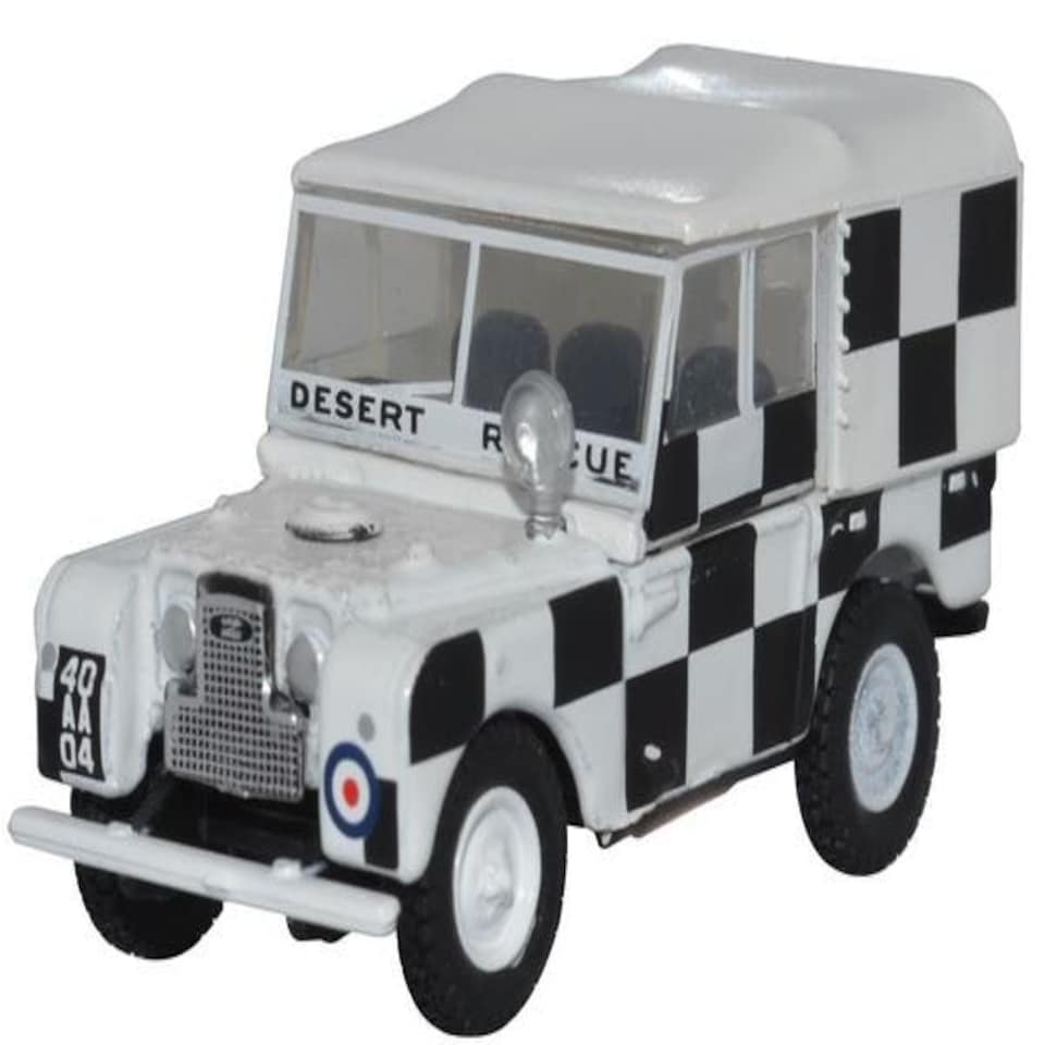 Oxford Diecast Land Rover Series 1 RAF Tripoli Desert Rescue Team