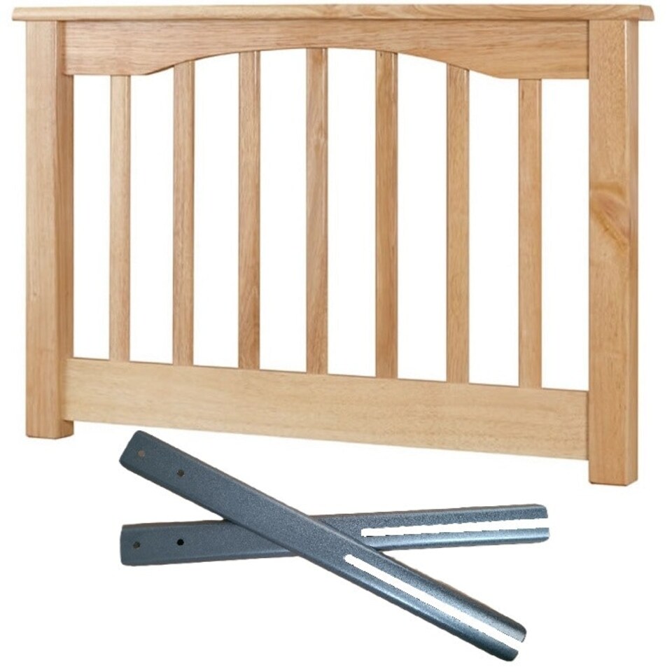 5ft King Size Beech wood finish solid,chunky headboard bed head end board. N/A | 5ft King Size