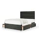 image 1 of Memory Maestro Memory Foam Charcoal Linen 4 Drawer Divan Set And Milan Headboard Double