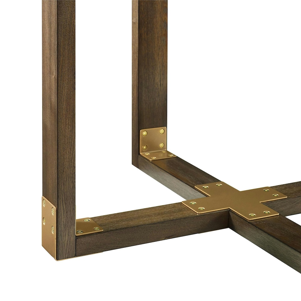 image 1 of Bronx Dining Table with Glass Top Clear | Glass