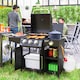 image 2 of Outsunny 9.5 kW Gas Barbecue with Burner, Storage Cabinet and Shelves