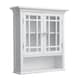 image 4 of Teamson Home Wooden Bathroom Wall Cabinet 2 Doors Neal White