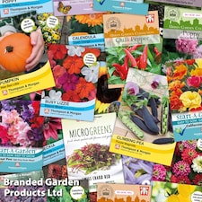 Mixed Flower & Vegetable Seed Bundle - 100 Packets (Contains 50 each of Flower Seed Packets and Vegetable Seed Packets)