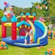 image 2 of Outsunny Kids Bouncy Castle w/ Slide, Pool, Trampoline, Climbing Wall, Blower