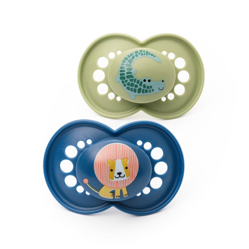 image 1 of MAM Original Soother Blue Cute 6-18m 2Pk