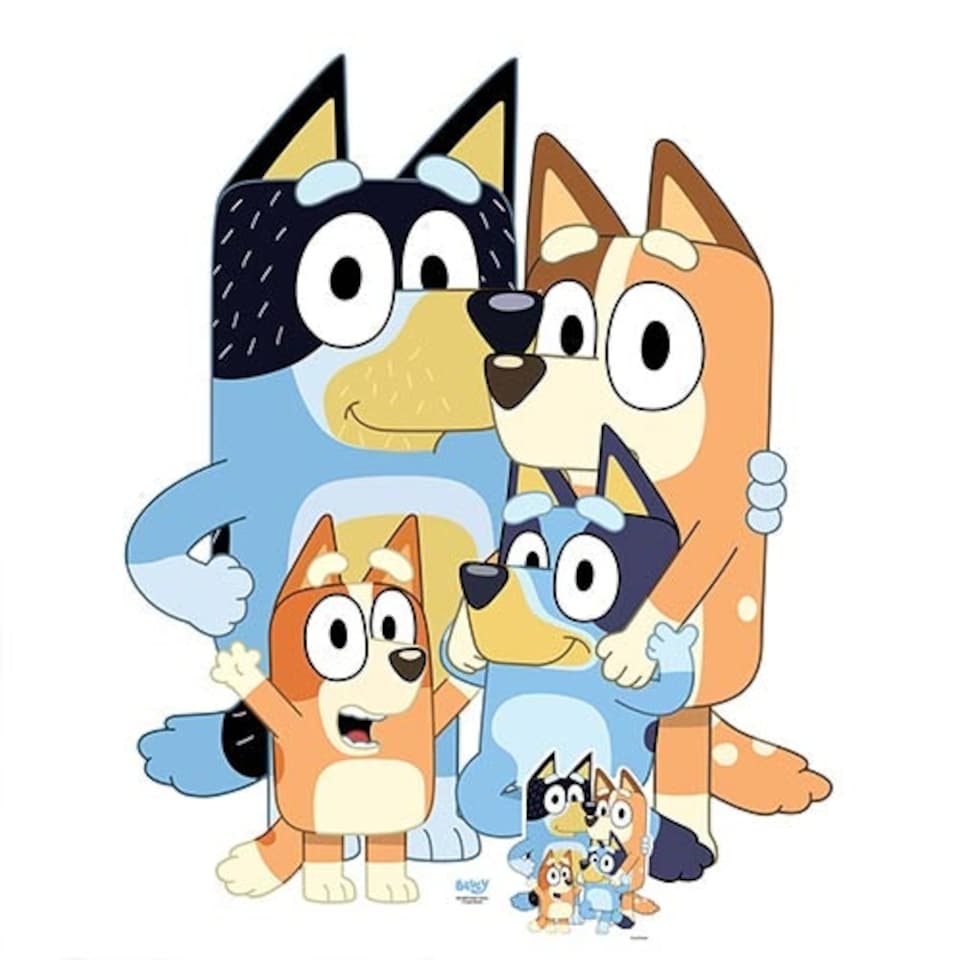 Heeler Family Bluey Lifesize Cardboard Cutout 117cm