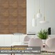 image 7 of NOVECRAFTO Chevron Line 3D Wall Panels – 6 Sheets Covering 1.5 sqm (16.15 sqft) – Decorative PVC Cladding Tiles 50x50cm – Matte Wood & Black Design Wooden
