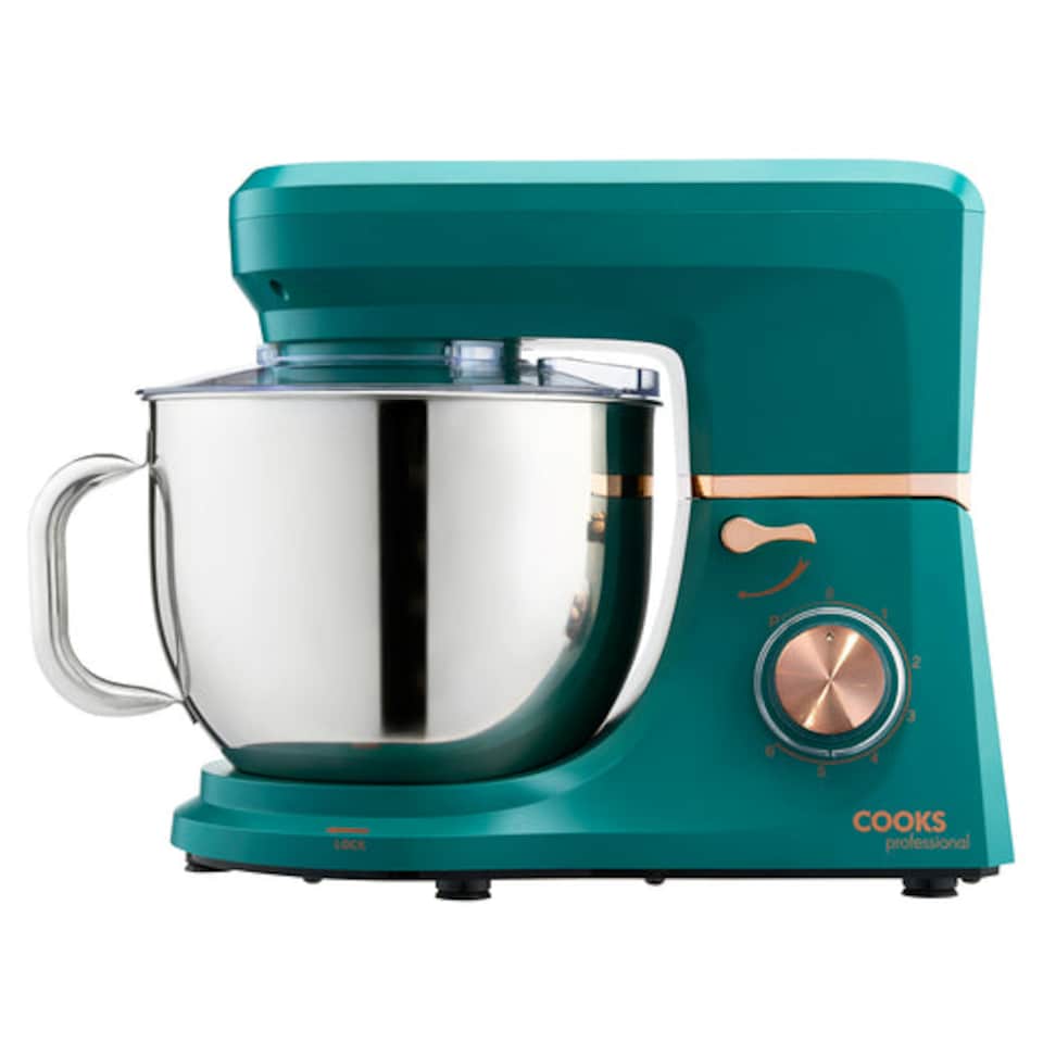 image 1 of Cooks Professional Stand Mixer | Blue | Teal & Copper