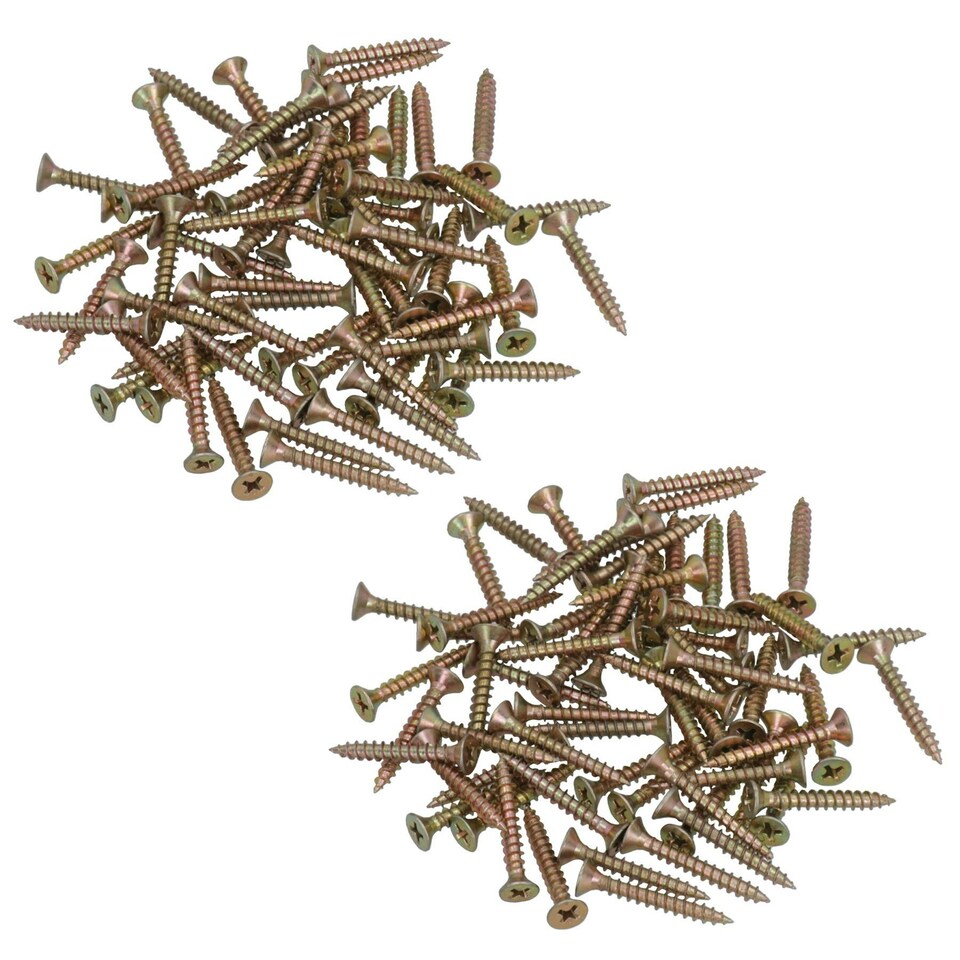 image 1 of Countersunk Multi Purpose Chipboard Wood Timber Screws 30mm Long 120pc