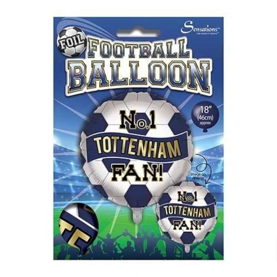image 1 of No. 1 Tottenham Fan Football Round Foil Helium Balloon 46cm / 18 in | Multi