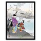 image 1 of Ogata Gekko Framed Wall Art Print Woman Admiring The Plum Blossom Home Décor